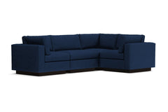Taylor Plush 4pc Modular L-Sectional Sofa :: Leg Finish: Espresso