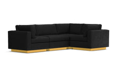 Taylor Plush 4pc Modular L-Sectional Sofa :: Leg Finish: Natural