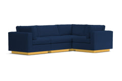 Taylor Plush 4pc Modular L-Sectional Sofa :: Leg Finish: Natural