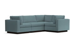 Taylor Plush 4pc Modular L-Sectional Sofa :: Leg Finish: Espresso