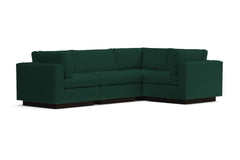 Taylor Plush 4pc Modular L-Sectional Sofa :: Leg Finish: Espresso