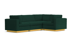 Taylor Plush 4pc Modular L-Sectional Sofa :: Leg Finish: Natural