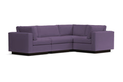 Taylor Plush 4pc Modular L-Sectional Sofa :: Leg Finish: Espresso