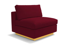 Taylor Plush Armless Seat :: Leg Finish: Natural