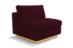 Taylor Plush Armless Seat :: Leg Finish: Natural