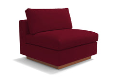 Taylor Plush Armless Seat :: Leg Finish: Pecan