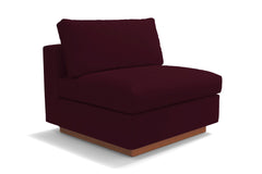 Taylor Plush Armless Seat :: Leg Finish: Pecan