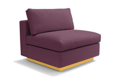 Taylor Plush Armless Seat :: Leg Finish: Natural
