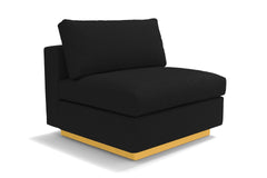 Taylor Plush Armless Seat :: Leg Finish: Natural