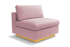 Taylor Plush Armless Seat :: Leg Finish: Natural