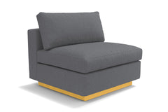Taylor Plush Armless Seat :: Leg Finish: Natural