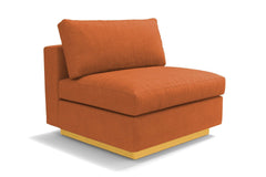 Taylor Plush Armless Seat :: Leg Finish: Natural