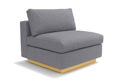 Taylor Plush Armless Seat :: Leg Finish: Natural