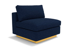 Taylor Plush Armless Seat :: Leg Finish: Natural