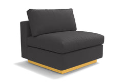 Taylor Plush Armless Seat :: Leg Finish: Natural
