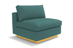 Taylor Plush Armless Seat :: Leg Finish: Natural