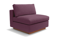 Taylor Plush Armless Seat :: Leg Finish: Pecan