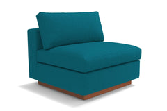 Taylor Plush Armless Seat :: Leg Finish: Pecan