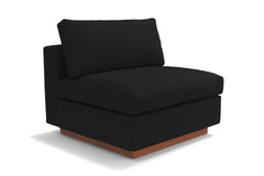 Taylor Plush Armless Seat :: Leg Finish: Pecan