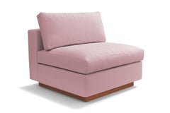 Taylor Plush Armless Seat :: Leg Finish: Pecan