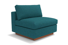 Taylor Plush Armless Seat :: Leg Finish: Pecan