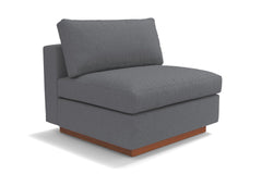 Taylor Plush Armless Seat :: Leg Finish: Pecan