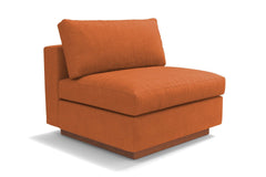 Taylor Plush Armless Seat :: Leg Finish: Pecan