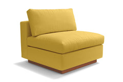 Taylor Plush Armless Seat :: Leg Finish: Pecan