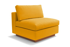 Taylor Plush Armless Seat :: Leg Finish: Pecan
