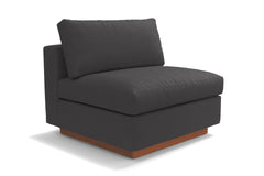 Taylor Plush Armless Seat :: Leg Finish: Pecan