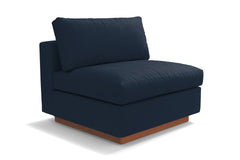 Taylor Plush Armless Seat :: Leg Finish: Pecan