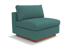 Taylor Plush Armless Seat :: Leg Finish: Pecan