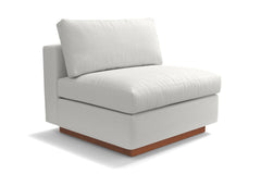 Taylor Plush Armless Seat :: Leg Finish: Pecan