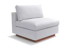 Taylor Plush Armless Seat :: Leg Finish: Pecan