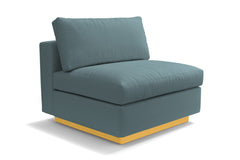 Taylor Plush Armless Seat :: Leg Finish: Natural