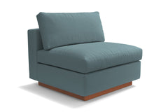 Taylor Plush Armless Seat :: Leg Finish: Pecan