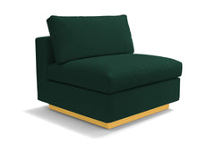 Taylor Plush Armless Seat :: Leg Finish: Natural