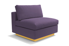 Taylor Plush Armless Seat :: Leg Finish: Natural