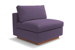 Taylor Plush Armless Seat :: Leg Finish: Pecan