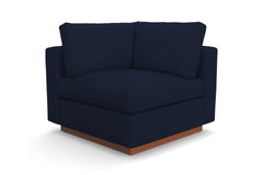 Taylor Plush Corner Seat :: Leg Finish: Pecan