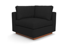 Taylor Plush Corner Seat :: Leg Finish: Pecan