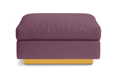 Taylor Plush Ottoman :: Leg Finish: Natural