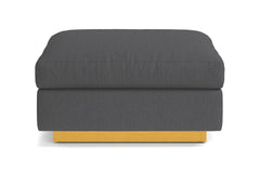 Taylor Plush Ottoman :: Leg Finish: Natural