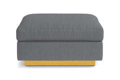Taylor Plush Ottoman :: Leg Finish: Natural