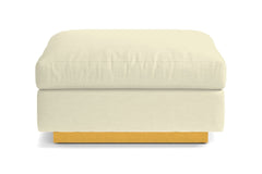 Taylor Plush Ottoman :: Leg Finish: Natural