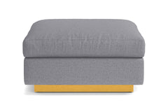 Taylor Plush Ottoman :: Leg Finish: Natural