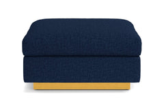 Taylor Plush Ottoman :: Leg Finish: Natural