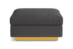 Taylor Plush Ottoman :: Leg Finish: Natural