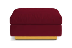 Taylor Plush Ottoman :: Leg Finish: Natural