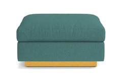 Taylor Plush Ottoman :: Leg Finish: Natural